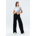 Gray - Back - Hype Girls Script Crop T-Shirt