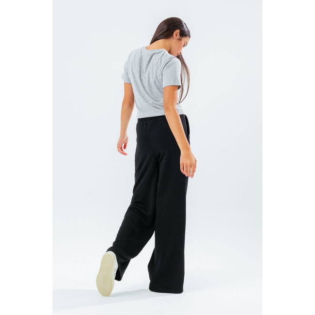 Gray - Side - Hype Girls Script Crop T-Shirt