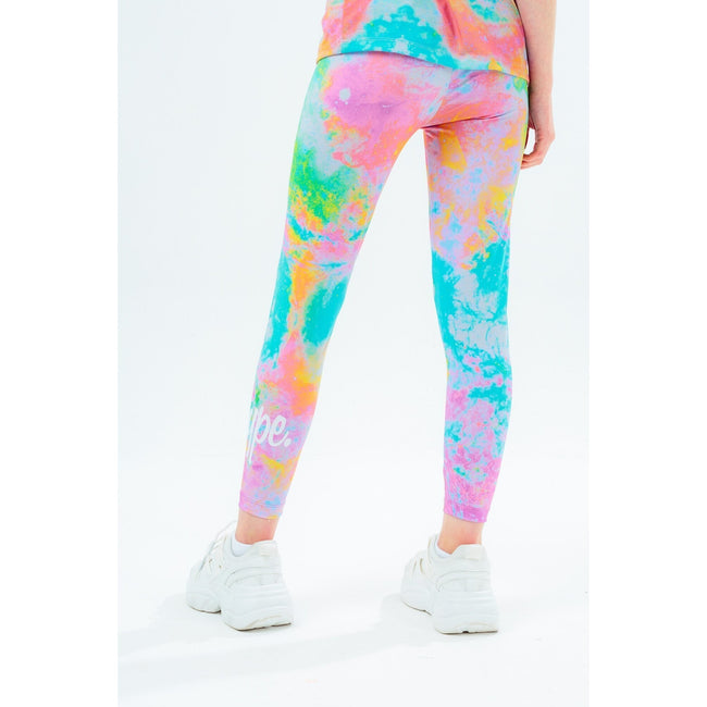 Multicolored - Back - Hype Girls Tie Dye Leggings