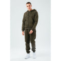 Oak Brown - Back - Hype Mens Full Zip Oversized Hoodie