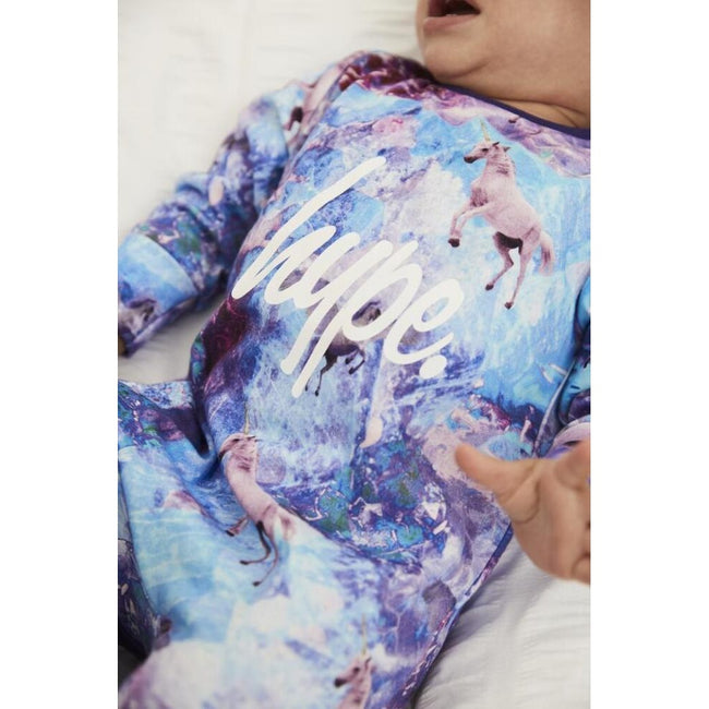 Purple - Pack Shot - Hype Baby Unicorn Sleeper Set