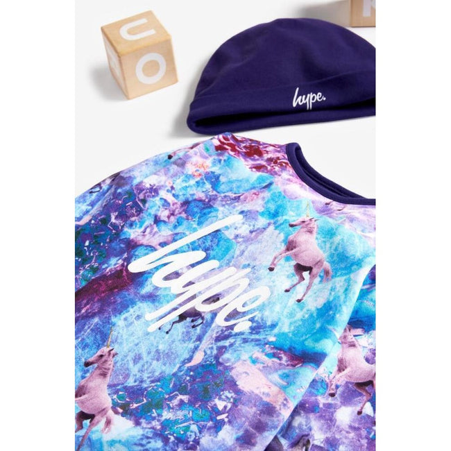 Purple - Close up - Hype Baby Unicorn Sleeper Set