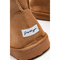 Tan - Back - Hype Womens-Ladies Slipper Boots