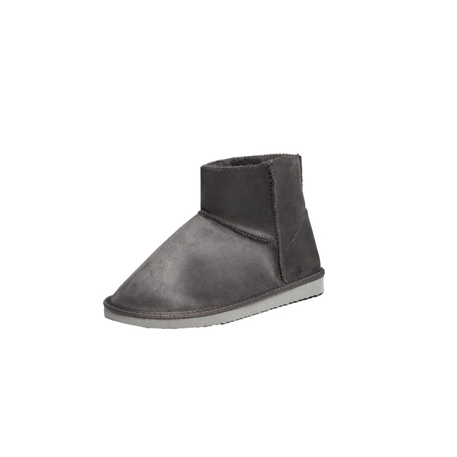 Gray - Front - Hype Womens-Ladies Slipper Boots