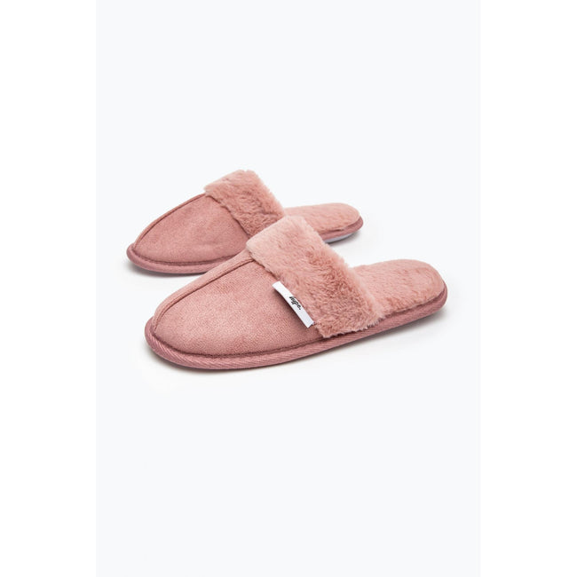 Pink - Front - Hype Childrens-Kids Slippers