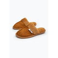 Tan - Front - Hype Childrens-Kids Slippers