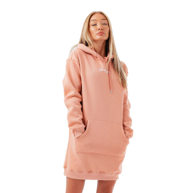 Nude - Front - Hype Womens-Ladies Scribble Longline Hoodie