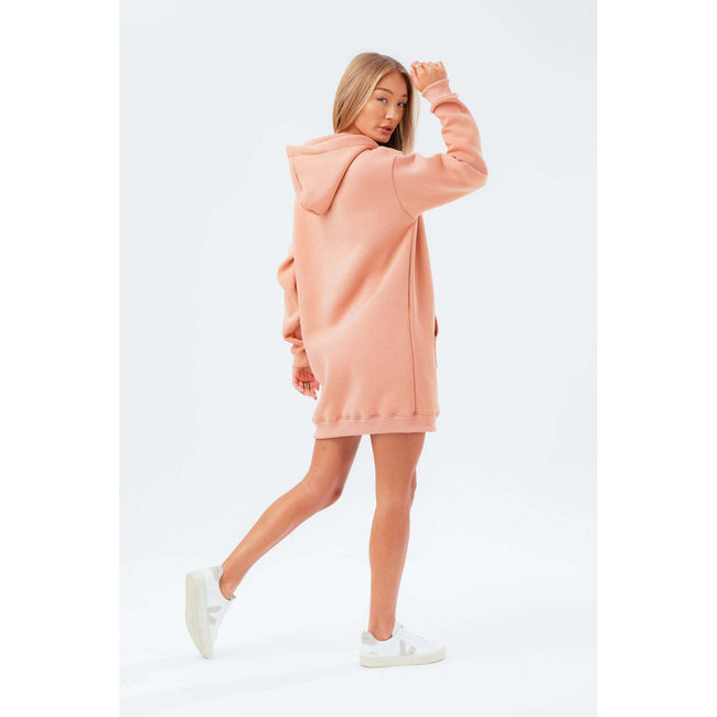 Nude - Side - Hype Womens-Ladies Scribble Longline Hoodie