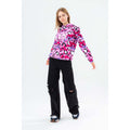 Pink-Purple - Back - Hype Girls Leopard Print Hoodie