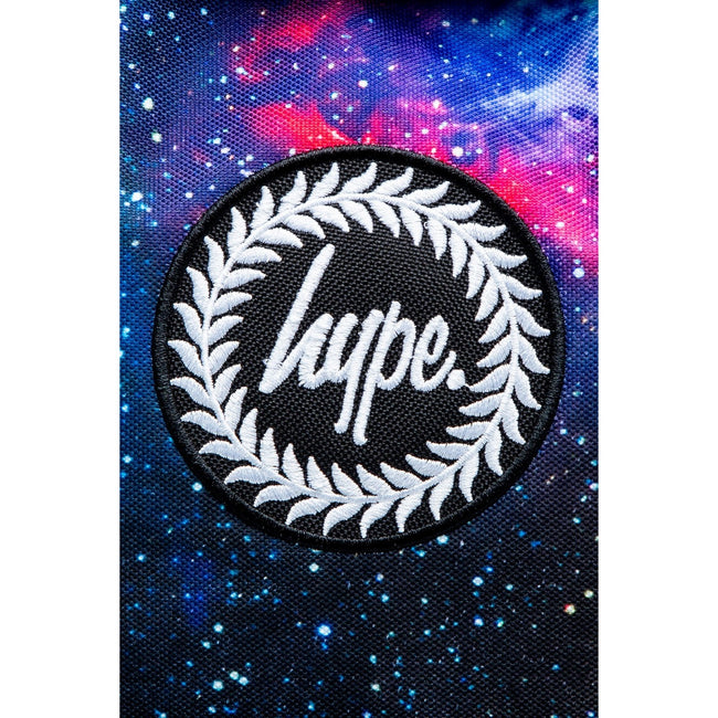 Black-Blue-White - Pack Shot - Hype Odyssey Crest Knapsack