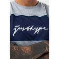 Gray-Navy Blue - Side - Hype Mens Scribble T-Shirt