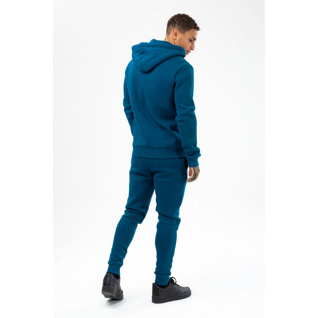 Teal - Close up - Hype Mens Scribble Hoodie