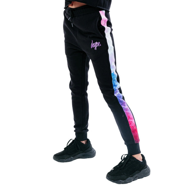 Black-Purple - Pack Shot - Hype Childrens-Kids Space Tracksuit Set
