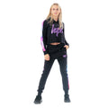 Black-Purple - Front - Hype Childrens-Kids Space Tracksuit Set