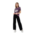 Black-Purple-White - Back - Hype Girls Zebra Crush Script T-Shirt