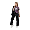 Black-Purple-White - Side - Hype Girls Zebra Crush Script T-Shirt