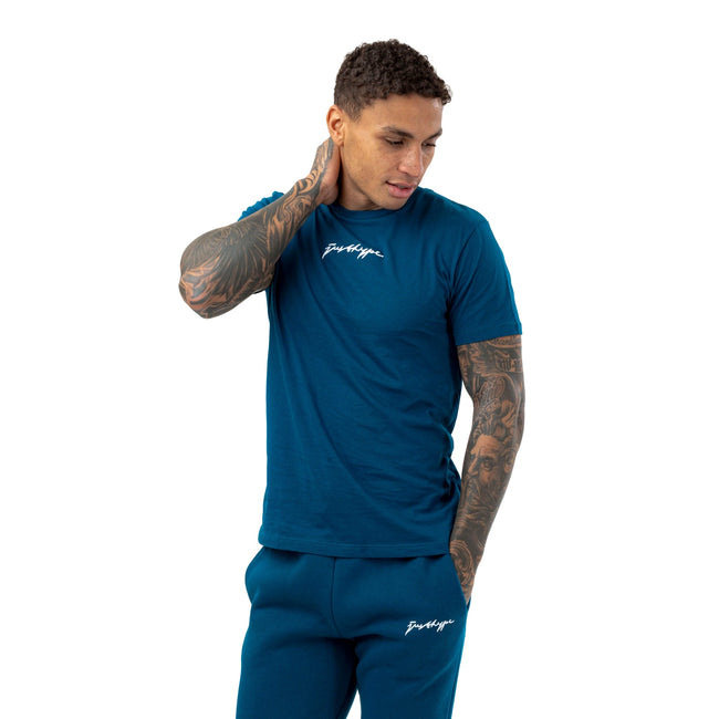Teal - Front - Hype Mens Scribble T-Shirt