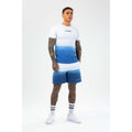 Blue-White - Back - Hype Mens Lake Fade Scribble T-Shirt