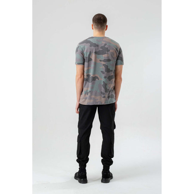 Khaki - Pack Shot - Hype Mens Classic Camo T-Shirt