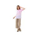 Pink-White - Back - Hype Girls Leopard Print T-Shirt