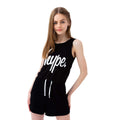 Black - Front - Hype Girls Script Playsuit