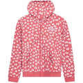 Pink-White - Front - Hype Girls Leopard Print Hoodie