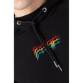 Black - Close up - Hype Mens Triple Scribble Hoodie