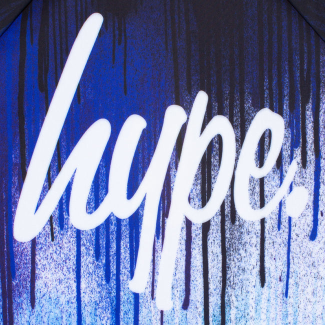Blue-White - Side - Hype Boys Pool Drips Short-Sleeved Swim Top