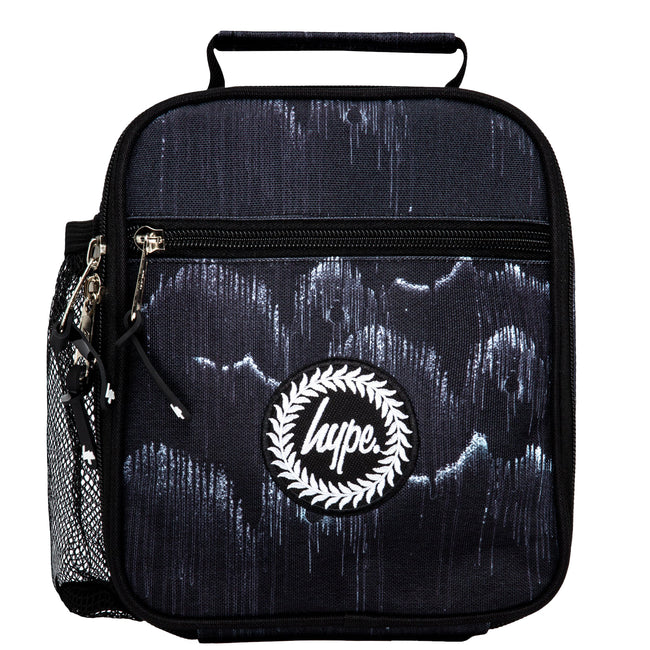 Black-White - Front - Hype Mono Drips Wave Lunch Box