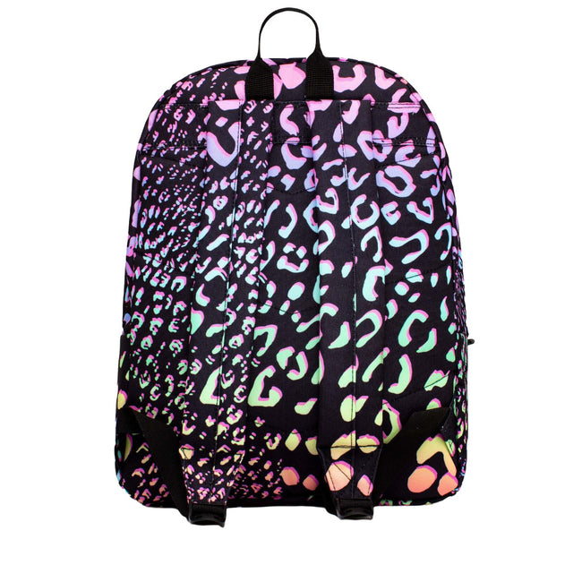 Black-Pink-Green - Back - Hype Gradient Animal Print Knapsack