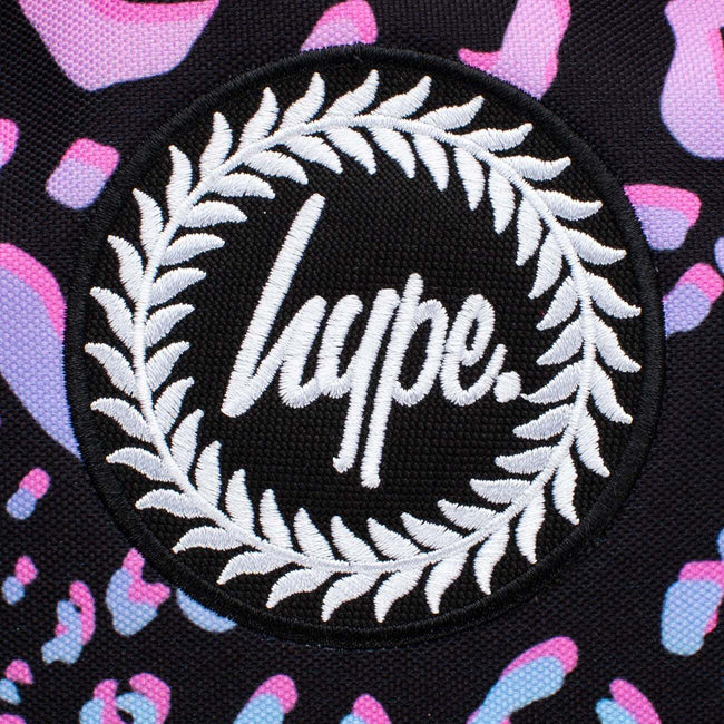 Black-Pink-Green - Pack Shot - Hype Gradient Animal Print Knapsack