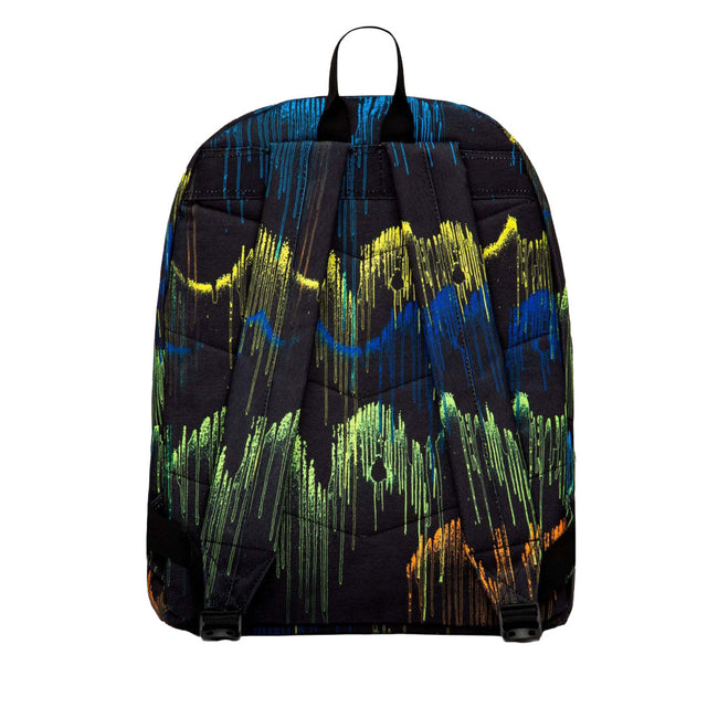 Black-Green-Blue - Back - Hype Dark Forest Wave Drips Knapsack