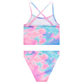Pink-Blue - Back - Hype Girls Smudge Script Bikini
