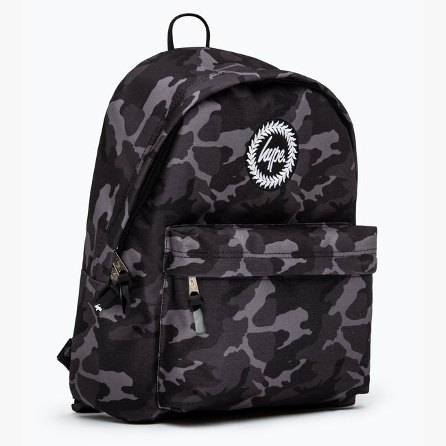 Black-Gray - Side - Hype Mono Camo Knapsack