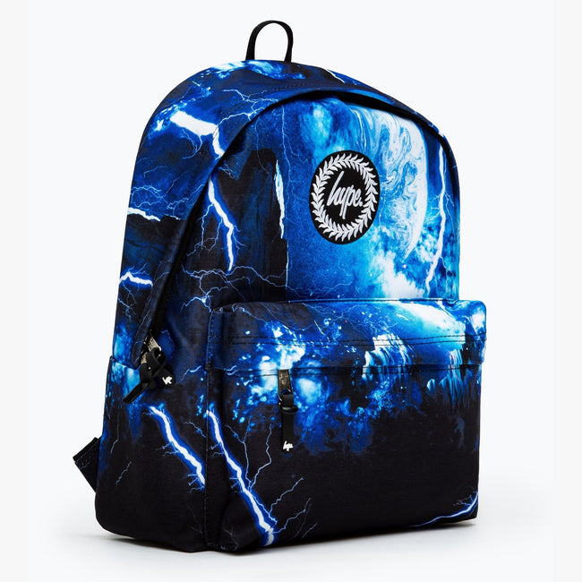 Black-Blue-White - Side - Hype Galaxy Lightning Knapsack