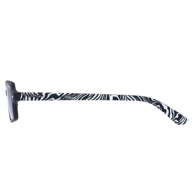 Black-White - Side - Hype Cube Wave Sunglasses