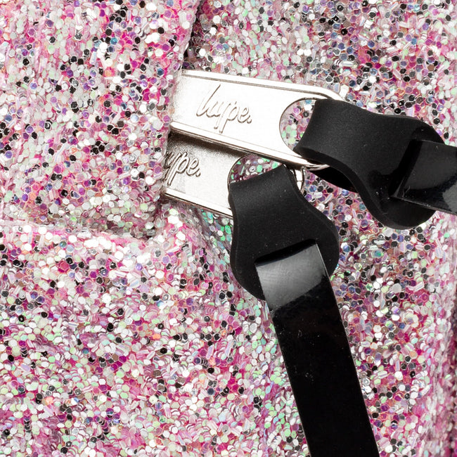 Gray-Pink - Pack Shot - Hype Iridescent Sequin Knapsack