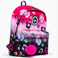 Pink-Black - Side - Hype Gradient Leopard Print Knapsack