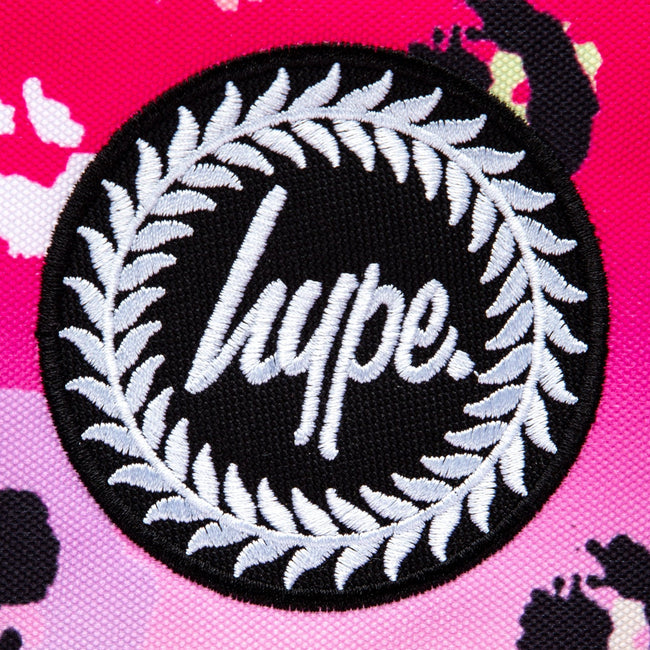 Pink-Black - Lifestyle - Hype Gradient Leopard Print Knapsack