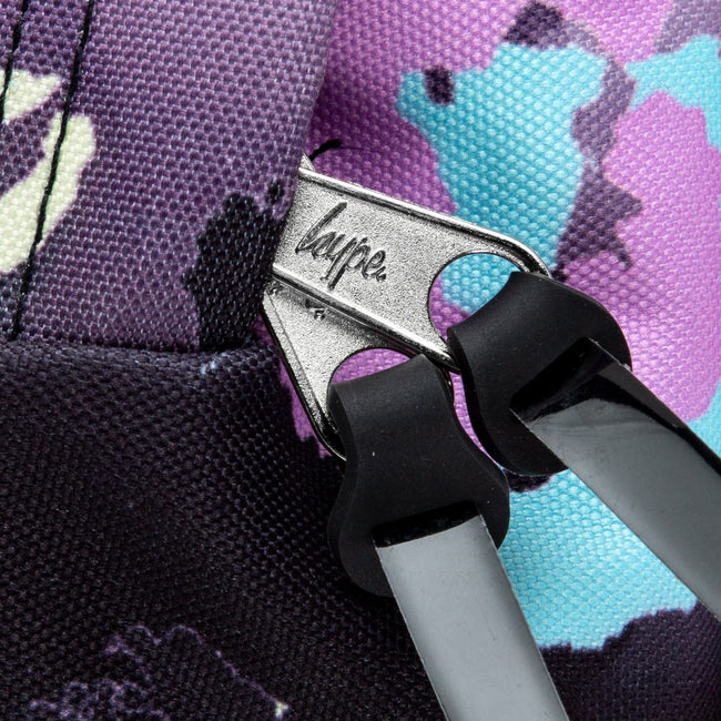 Pink-Black - Close up - Hype Gradient Leopard Print Knapsack
