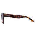 Gold-Brown - Side - Hype Womens-Ladies Wave Tortoise Shell Sunglasses