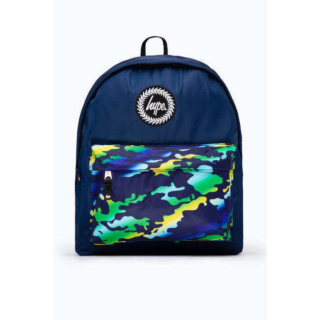 Blue-Green-Yellow - Front - Hype Gradient Camo Knapsack