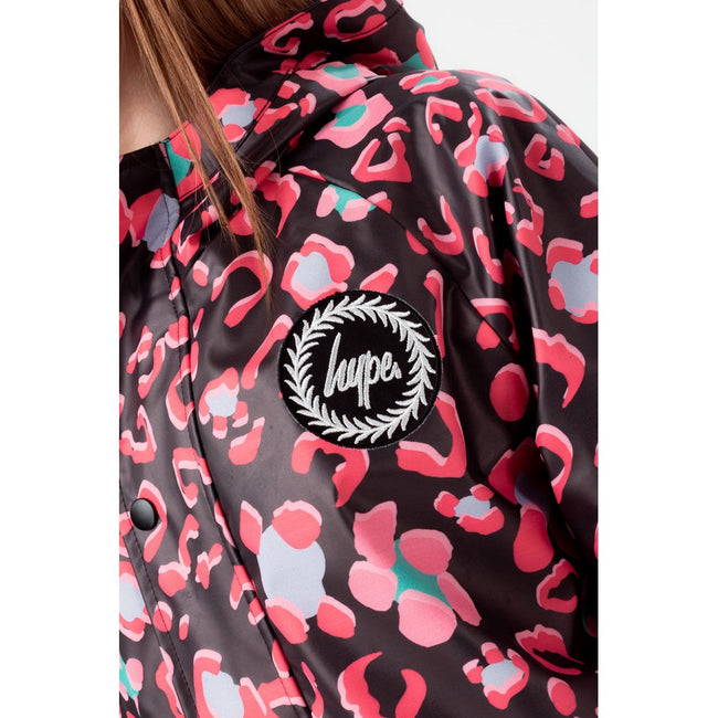 Black-Pink - Lifestyle - Hype Girls Leopard Print Raincoat