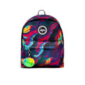 Purple-Blue-Yellow - Front - Hype Iridescent Infrared Marble Knapsack