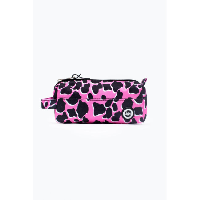 Pink-Black - Front - Hype Animal Print Pencil Case