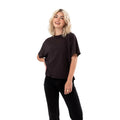 Charcoal - Front - Hype Womens-Ladies Scribble Boxy T-Shirt
