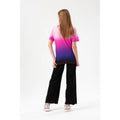 Pink-Purple-Black - Back - Hype Girls Fade Foil Script T-Shirt