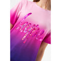 Pink-Purple-Black - Side - Hype Girls Fade Foil Script T-Shirt