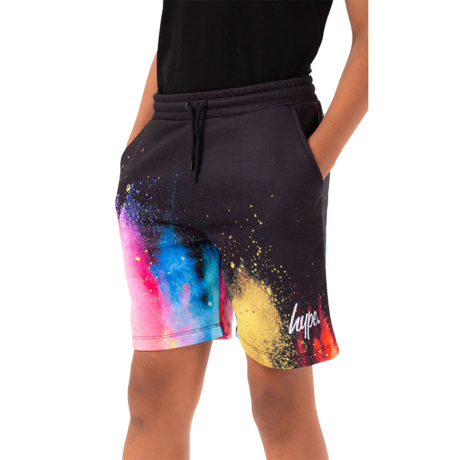 Black - Front - Hype Boys Explosion Script Shorts