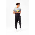 Black-White - Pack Shot - Hype Boys Speckle Neon Tape Script T-Shirt